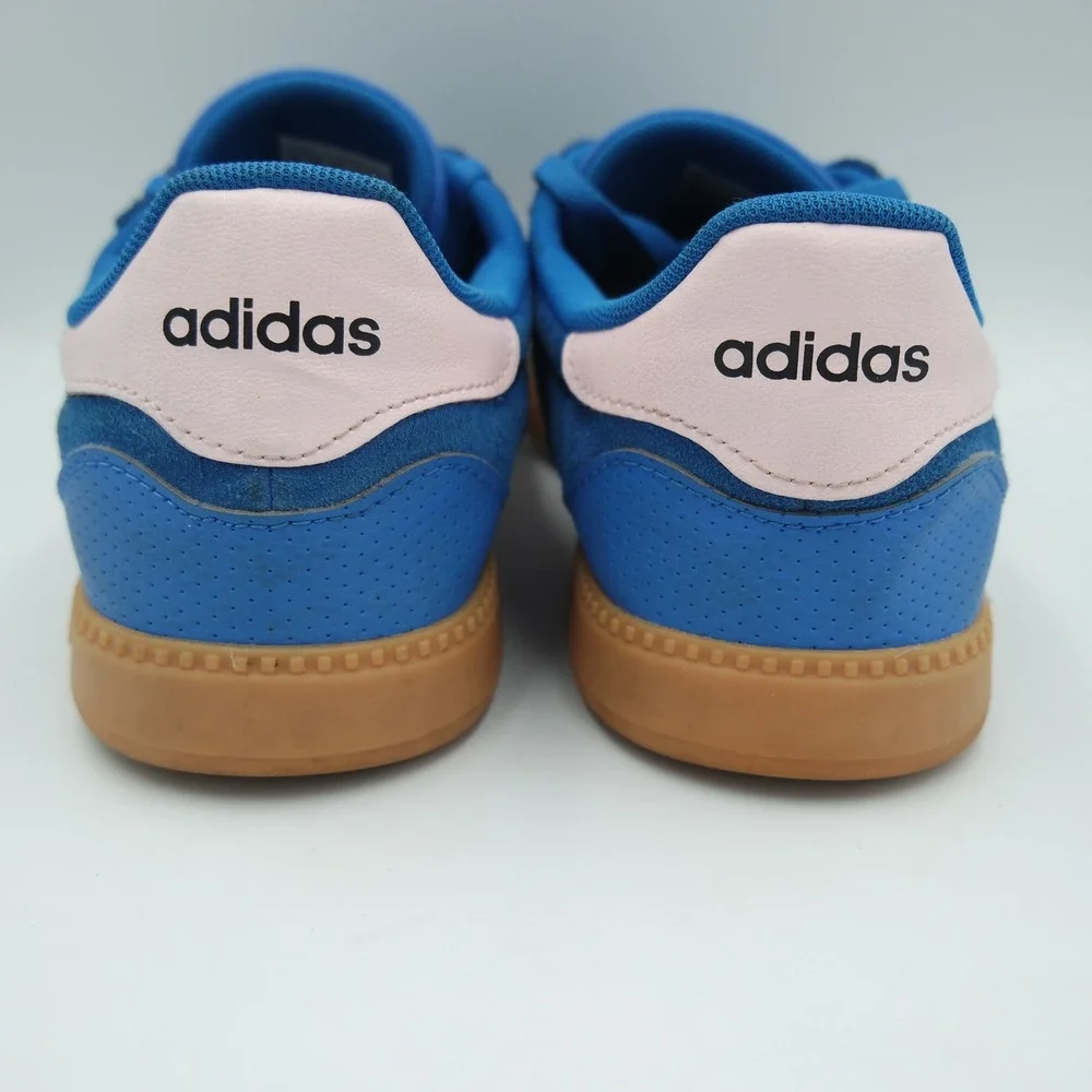 Adidas Breakneck Sleek Blue Pink Suede Gum Sole Sneakers Womens Size 9